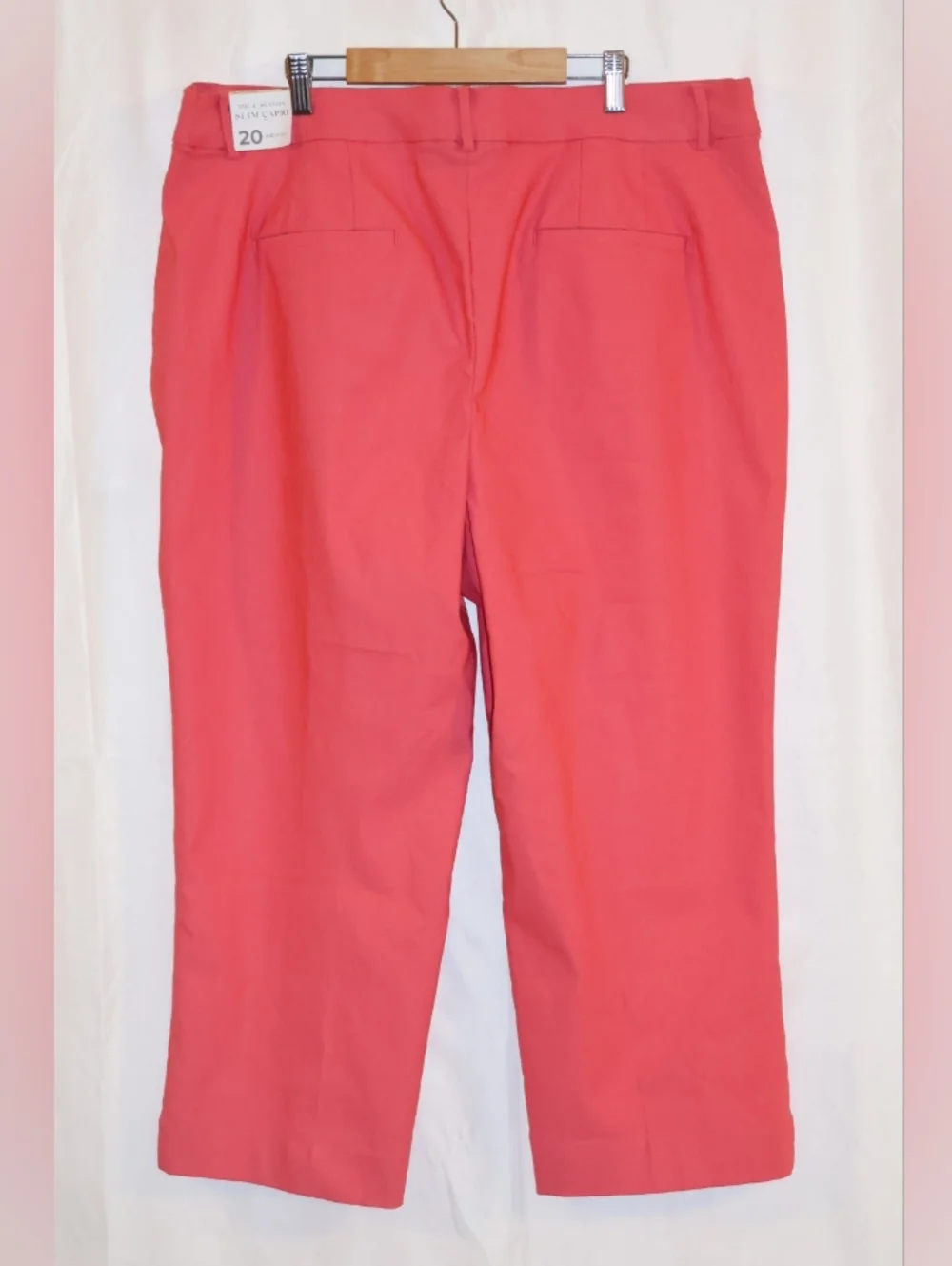 Lane Bryant 4-Season Mid-Rise Slim Capri Pants-Coral. NWT. - Picture 6 of 12